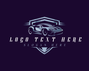 Car - Racing Car Auto Detailing logo design