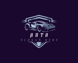 Racing Car Auto Detailing logo design