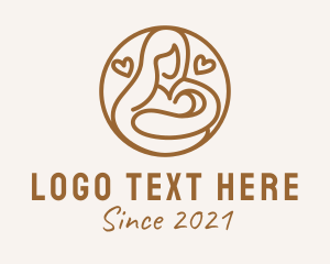 Womanhood - Maternity Woman Love logo design