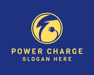 Charging - Electrical Plug Charging logo design