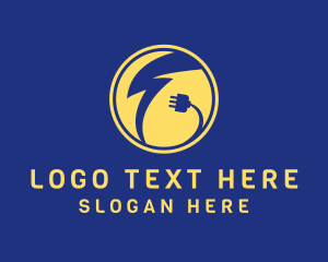 Charging - Electrical Plug Charging logo design