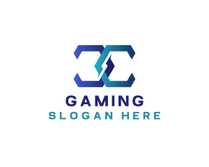 Tech Gaming Cyber Logo