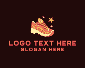 Fashion - Star Sneakers Shoes logo design