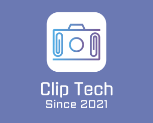 Clip - Camera Clip Mobile App logo design