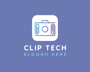 Clip - Camera Clip Mobile App logo design