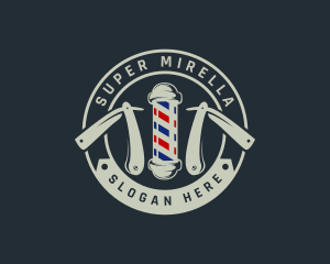 Signage - Barbershop Razor Grooming logo design