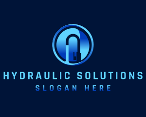 Hydraulic - Water Faucet Plumbing logo design