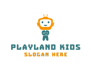 Toddler Educational Robot logo design