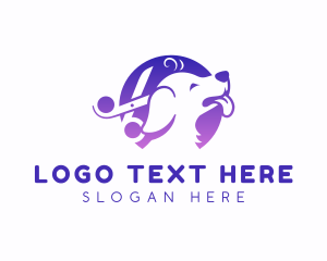 Scissor - Dog Grooming Pet logo design