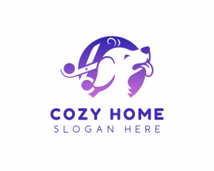 Dog Grooming Pet logo design