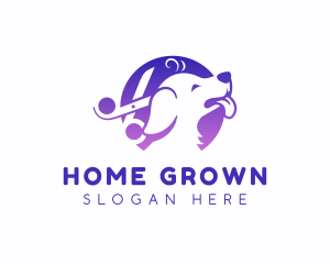 Domestic - Dog Grooming Pet logo design
