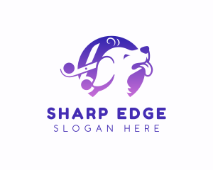 Scissor - Dog Grooming Pet logo design