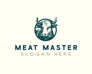 Cattle Meat Butcher logo design