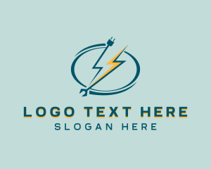 Express - Tech Lightning Power logo design