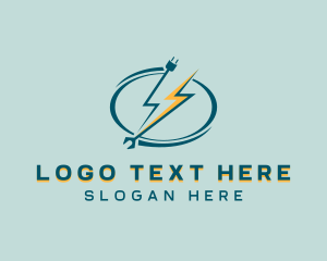 Fast - Tech Lightning Power logo design