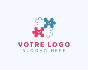 Childcare - Jigsaw Puzzle Community logo design