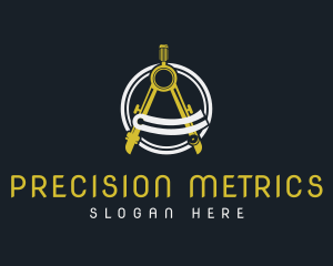 Measurement - Compass Design Drafting logo design