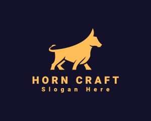 Strong Bull Horn logo design