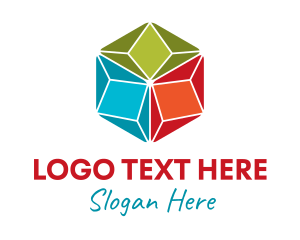 Color - Charity Organization Cube logo design