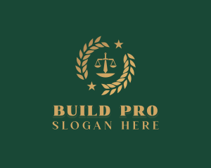 Scales Of Justice - Law Scale Paralegal logo design