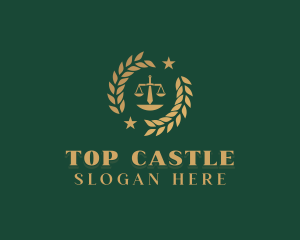 Judiciary - Law Scale Paralegal logo design