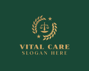 Judiciary - Law Scale Paralegal logo design