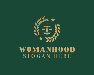 Prosecutor - Law Scale Paralegal logo design