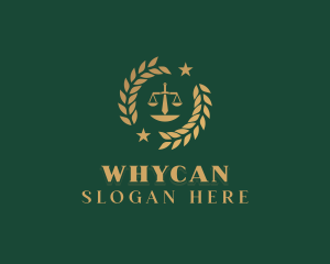 Courthouse - Law Scale Paralegal logo design