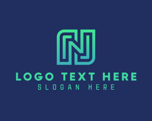 Digital Marketing - Tech Gamer Letter N logo design