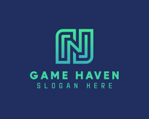 Gamer - Tech Gamer Letter N logo design