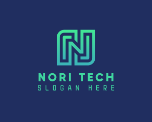 Tech Gamer Letter N   logo design