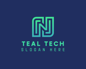 Tech Gamer Letter N   logo design