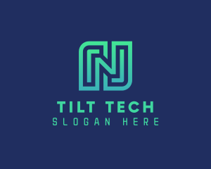 Tech Gamer Letter N   logo design