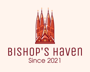Bishop - La Sagrada Familia Church logo design