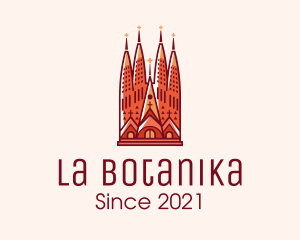La Sagrada Familia Church logo design