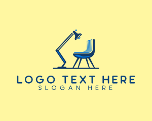 Lamp - Chair Furniture Seating logo design