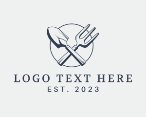 Turf - Gardening Shovel Tools logo design