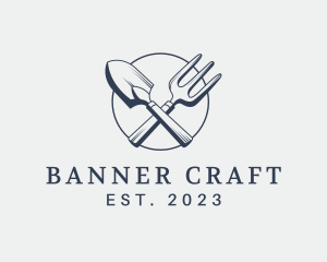 Gardening Shovel Tools logo design