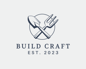 Gardening Shovel Tools logo design