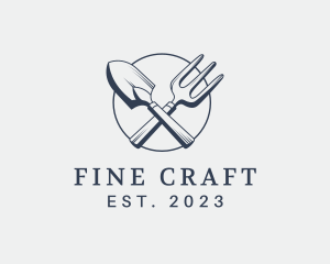 Gardening Shovel Tools logo design