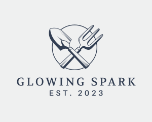 Gardening Shovel Tools logo design