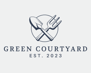 Gardening Shovel Tools logo design