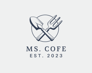 Gardening Shovel Tools logo design