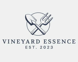 Gardening Shovel Tools logo design