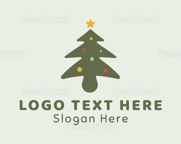 Christmas Tree Decoration Logo