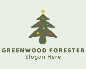 Christmas Tree Decoration logo design