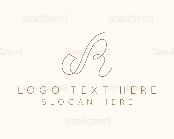 Elegant Letter R Boutique Logo
