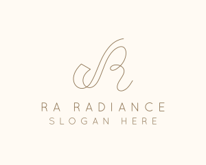 Elegant Letter R Boutique logo design