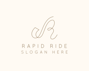 Elegant Letter R Boutique logo design