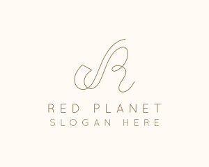 Elegant Letter R Boutique logo design